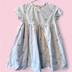 Vintage bt kids White Embroidered Dainty Floral Dress | Toddler 2T